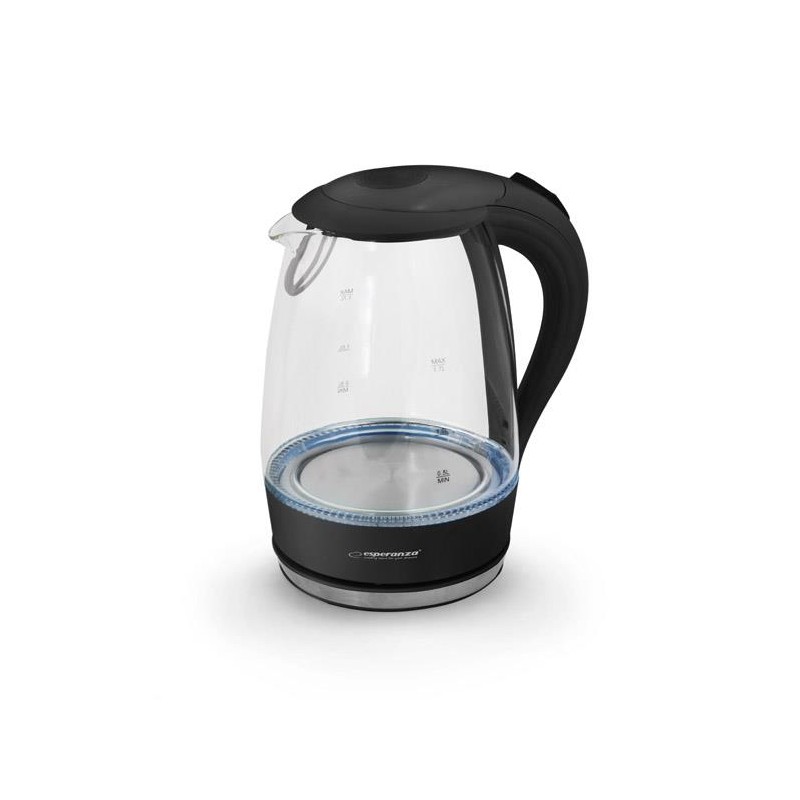 Czajnik szklany Esperanza "Salto angel" 1,7L czarny