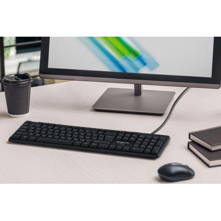Klawiatura przewodowa Defender ELEMENT HB-520 USB czarna