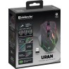 Mysz bezprzewodowa Defender URAN GM-503 optyczna 3200dpi czarna RGB AKUMULATOR 8 przycisków Gaming