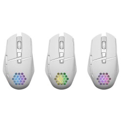 Mysz bezprzewodowa Defender GLORY GM-514 optyczna 3200dpi biała RGB AKUMULATOR 7 przycisków Gaming