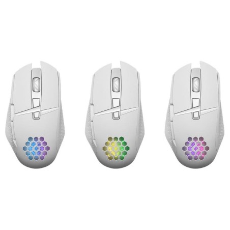 Mysz bezprzewodowa Defender GLORY GM-514 optyczna 3200dpi biała RGB AKUMULATOR 7 przycisków Gaming