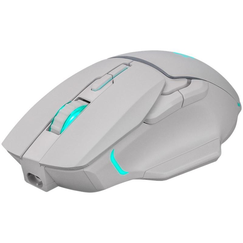 Mysz bezprzewodowa Defender STIX GM-009 optyczna 3200dpi biała RGB AKUMULATOR 7 przycisków Gaming bezklikowa silent