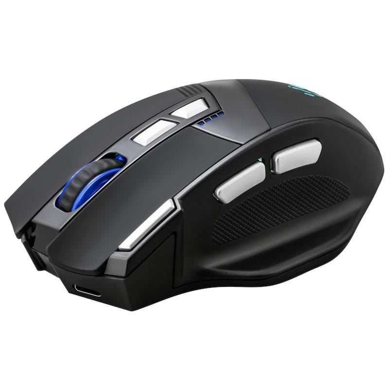 Mysz bezprzewodowa Defender KNIGHT GM-885 optyczna 3200dpi czarna RGB AKUMULATOR 7 przycisków Gaming bezklikowa silent
