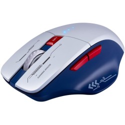 Mysz bezprzewodowa Defender TISA GM-126 optyczna 1600dpi 2.4 GHz + Bluetooth biało-niebieska RGB AKUMULATOR 6 przycisków Gaming