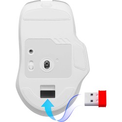 Mysz bezprzewodowa Defender ASTRO ELITE GM-056 optyczna 3200dpi biała RGB AKUMULATOR 7 przycisków Gaming