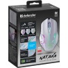 Mysz bezprzewodowa Defender KATANA GM-511 optyczna 3200dpi biała RGB AKUMULATOR 7 przycisków Gaming bezklikowa silent