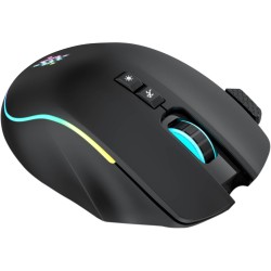 Mysz bezprzewodowa Defender THUNDER GM-213 optyczna 1600dpi czarna RGB AKUMULATOR 8 przycisków Gaming