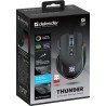 Mysz bezprzewodowa Defender THUNDER GM-213 optyczna 1600dpi czarna RGB AKUMULATOR 8 przycisków Gaming