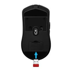 Mysz bezprzewodowa Defender DEMON GM-534 optyczna 3200dpi czarna RGB AKUMULATOR 6 przycisków Gaming