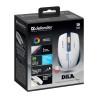 Mysz bezprzewodowa Defender DILA MM-282 optyczna 1800dpi biała RGB AKUMULATOR 6 przycisków Gaming