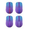 Mysz bezprzewodowa Defender MYSTERY MM-301 optyczna 1600dpi 2.4 GHz + Bluetooth fiolet AKUMULATOR bezklikowa silent