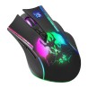 Mysz bezprzewodowa Defender KRONOS GM-695 optyczna 1600dpi czarna RGB AKUMULATOR 6 przycisków Gaming