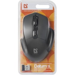 Mysz bezprzewodowa Defender DATUM MB-345 optyczna 1600dpi 4P czarna