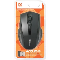 Mysz bezprzewodowa Defender ACCURA MM-665 optyczna 1600dpi 6P czarna