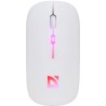 Mysz bezprzewodowa Defender TOUCH MM-997 optyczna 1600dpi 2.4 GHz + Bluetooth biała RGB AKUMULATOR bezklikowa silent