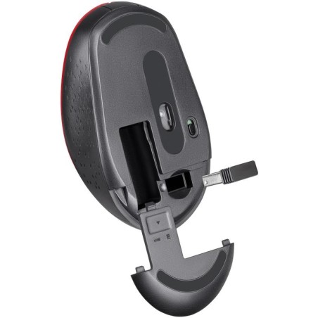 Mysz bezprzewodowa Defender AURIS MB-027 optyczna bezklikowa silent 1600dpi czerwona