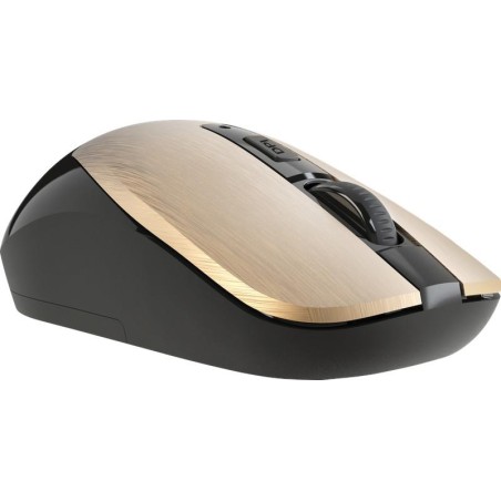 Mysz bezprzewodowa Defender WAVE MM-995 optyczna bezklikowa silent 1600dpi złota