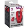 Mysz bezprzewodowa Defender PRIME MB-053 optyczna bezklikowa silent 1600dpi czerwona