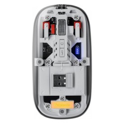 Mysz bezprzewodowa Defender IXES MM-999 optyczna 2400dpi 2.4GHz + Bluetooth AKUMULATOR bezklikowa silent