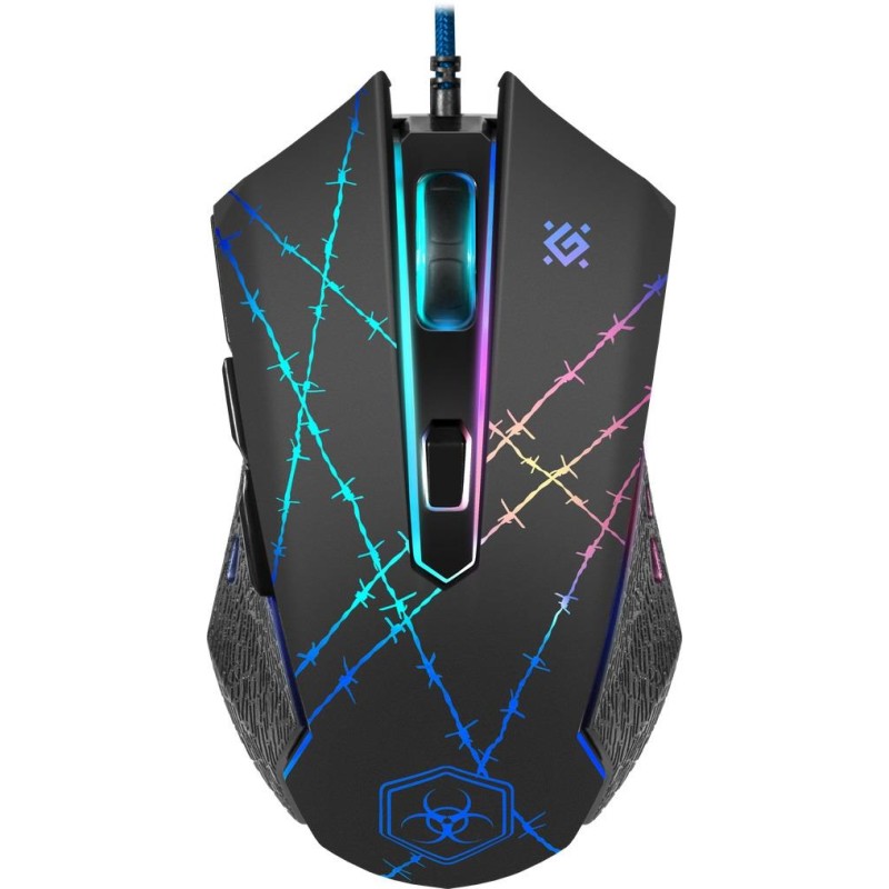 Mysz przewodowa Defender FORCED GM-020L 3200dpi 6P + podkładka Gaming + GRA