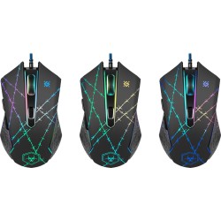 Mysz przewodowa Defender FORCED GM-020L 3200dpi 6P + podkładka Gaming + GRA