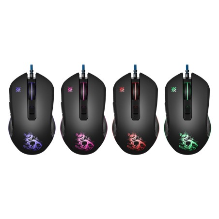 Mysz przewodowa Defender SKY DRAGON GM-090L 3200dpi 6P + podkładka Gaming + GRA