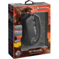 Mysz przewodowa Defender SKY DRAGON GM-090L 3200dpi 6P + podkładka Gaming + GRA