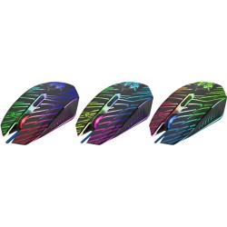 Mysz przewodowa Defender Dark Agent GM-590L 12800dpi 6P + podkładka Gaming + GRA