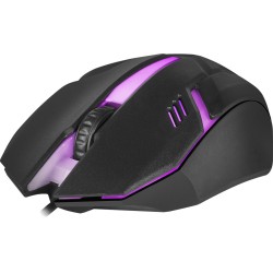 Mysz przewodowa Defender HIT MB-550 1600dpi 3P czarna 7 kolorów