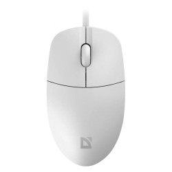 Mysz przewodowa Defender AZORA MB-241 OPTICAL 1200dpi 3P biała kabel 1.8 m
