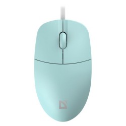 Mysz przewodowa Defender AZORA MB-241 OPTICAL 1200dpi 3P turkus kabel 1.8 m