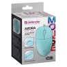 Mysz przewodowa Defender AZORA MB-241 OPTICAL 1200dpi 3P turkus kabel 1.8 m