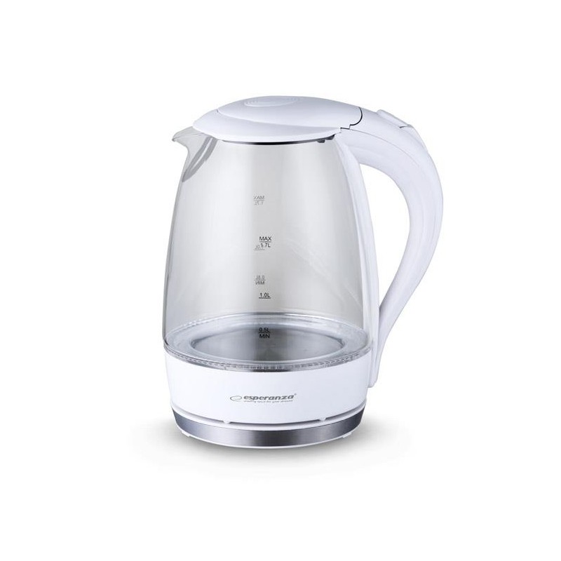 Czajnik szklany Esperanza "Salto angel" 1,7L biały