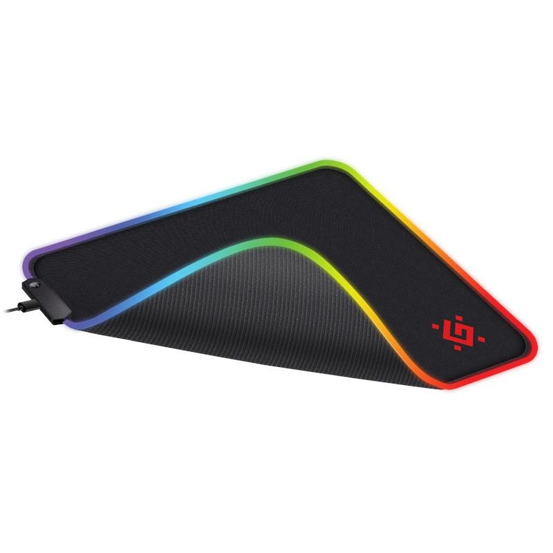 Podkładka Defender Gaming BLACK L LIGHT 350x300x4mm podświetlenie LED RGB