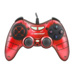 Gamepad PC USB Esperanza "Fighter" czerwony