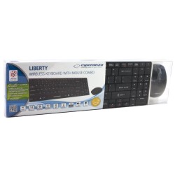 Zestaw bezprzewodowy klawiatura + mysz Esperanza 2.4 EK122K czarny