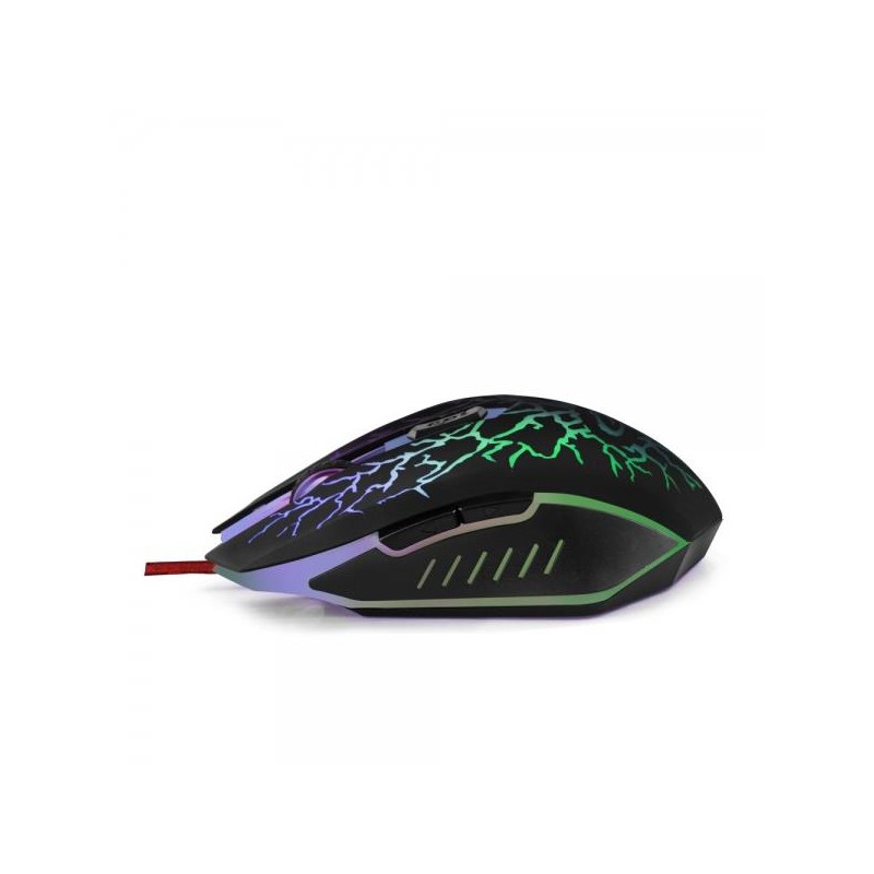 Mysz przewodowa Esperanza MX211 Lightning optyczna Gaming 6D USB czarna