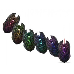 Mysz przewodowa Esperanza MX211 Lightning optyczna Gaming 6D USB czarna
