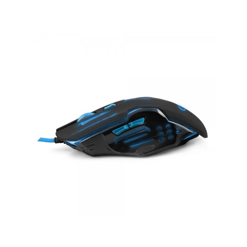 Mysz przewodowa Esperanza MX403 Apache optyczna Gaming 6D USB niebiesko-czarna