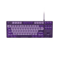 Klawiatura dla graczy gamingowa Fury Kanabo K2 US białe podświetlenie mechaniczna fioletowa