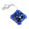 Hub USB 2.0 Esperanza 4 porty "Star" niebieski