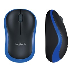 Mysz bezprzewodowa Logitech M185 optyczna niebieska
