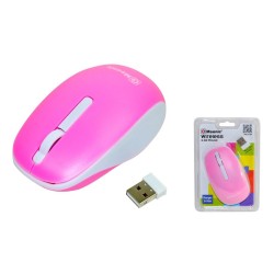 Mysz bezprzewodowa Msonic MX707P optyczna 3 przyciski 1000dpi różowo-biała