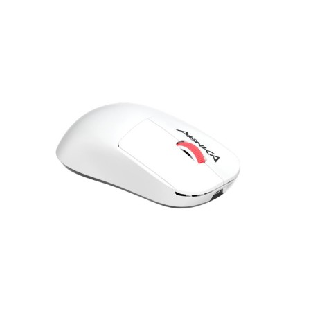 Mysz bezprzewodowa Monka PRIME optyczna 26000dpi 2.4 GHz + Bluetooth biała AKUMULATOR 6 przycisków gaming PixArt PAW3395 Kailh