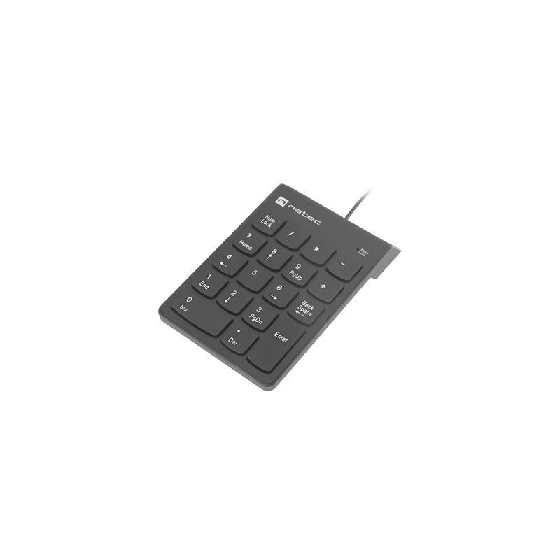 Klawiatura Natec Goby 2 numeryczna USB 18 klawiszy czarna