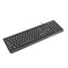 Klawiatura przewodowa Natec Trout slim czarna USB