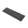 Klawiatura przewodowa Natec Trout slim czarna USB