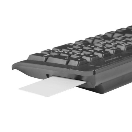 Klawiatura przewodowa Natec Moray z czytnikiem kart Smart ID