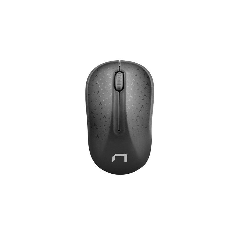 Mysz bezprzewodowa Natec Toucan optyczna 1600 DPI czarno-szara