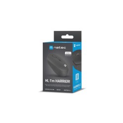 Mysz bezprzewodowa Natec Harrier 2 bluetooth 5.1 1600 DPI z cichym klikiem czarna